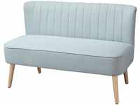 HOMCOM Sofa für 2 Personen 117cm x 56,5cm x 77cm