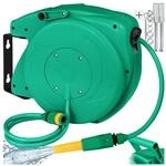 tectake&reg; Schlauchtrommel, mit &frac12; Zoll Schnellkupplung, Arbeitsdruck 8 bar,