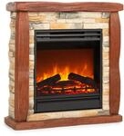 Lienz Elektrischer Kamin 1800W Steindekor Polystone Fernbedienung...