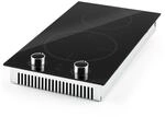 Kochheld Doppel-Induktionskochfeld 2900W Dreh-Regler Glas schwarz
