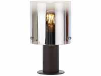 BRILLIANT Lampe Beth Tischleuchte Kaffee/rauchglas 1x A60, E27, 60W, g.f.