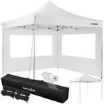 tectake&reg; Aluminium Pavillon, 3 x 3 m, faltbar und h&ouml;henverstellbar, inklusive