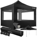 tectake&reg; Aluminium Pavillon, 3 x 3 m, faltbar und h&ouml;henverstellbar, inklusive