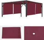Ersatzbezug f&uuml;r Dach Pergola Pavillon Beja 3x4m ~ bordeaux-rot