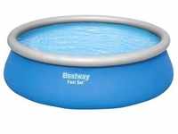 Bestway® Fast Set™ Aufstellpool-Set mit Filterpumpe Ø 457 x 122 cm, blau, rund