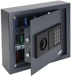 HMF Schl&uuml;sseltresor mit Zahlencode, Schl&uuml;sselsafe mit Elektronikschloss, 30 Haken,