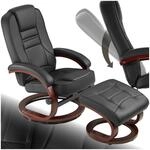 tectake&reg; Fernsehsessel, mit Hocker, 360&deg; drehbar, Belastbarkeit 150 kg