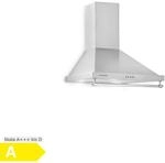 Montblanc 60 Dunstabzugshaube 610m&sup3;/h 165W 2x1,5W LED Reling Silbergrau