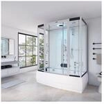 HOME DELUXE Dampfdusche mit Whirlpoolfunktion und LED-Beleuchtung DIAMOND - 170...