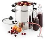 Applebee Dampf-Entsafter elektrisch 1500W &Oslash;25cm 8 Liter Edelstahl