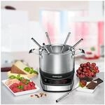 Rommelsbacher F 1200 Elektro-Fondue-Set Edelstahl / schwarz