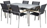 Greemotion Edelstahl Dining Set Sydney 7-teilig