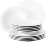 Seltmann Weiden Tafelservice Trio Wei&szlig; 12er Set