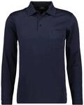 Soft Knit Polo Knopf Langarm Herren Poloshirt