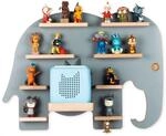 BOARTI Kinderregal Tier Elefant h&auml;ngend f&uuml;r Toniebox und Tonie Figuren 