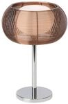 BRILLIANT Lampe Relax Tischleuchte bronze/chrom 1x QT14, G9, 25W, geeignet f&uuml;r