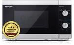 SHARP YC-MS01E-S &ndash; 20 Liter Mikrowelle (manuell steuerbar, 800W Mikrowelle mit