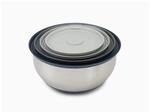 Joseph Joseph 4-tlg Edelstahlsch&uuml;sseln-Set mit Deckeln Edelstahl Silber