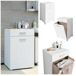Vicco W&auml;schekorb Matteo Waschmaschinenschrank Badschrank W&auml;scheschrank XL Wei&szlig;