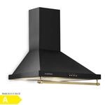 Montblanc 60 Dunstabzugshaube 610m&sup3;/h 165W 2x1,5W LED Reling Schwarz