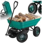 tectake&reg; Gartenwagen, mit Kippfunktion, leichtg&auml;ngige Lenkachse, Belastbarkeit 120