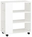 SoBuy Schubladenschrank f&uuml;rs B&uuml;ro mit 4 F&auml;chern Wei&szlig; 60x35x75cm Modern