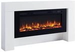 BALDERIA Elektrokamin Zeus - Standkamin m it Heizung 2000 W, weiss