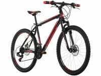 KS Cycling Mountainbike Hardtail 26 Zoll Sharp schwarz-rot