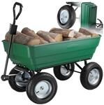 tectake&reg; Gartenwagen, mit Kippfunktion, leichtg&auml;ngige Lenkachse, Belastbarkeit 300