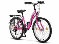Licorne Bike Stella Premium City Bike 20,24,26 und 28 Zoll Fahrrad für Mädchen