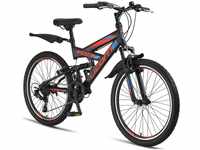 Licorne Bike Strong V Premium Mountainbike in 24 und 26 Zoll - Fahrrad für...
