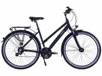 HAWK Trekking Premium Fahrrad , Black Damen 28 Zoll, Rahmenhöhe 44 cm –...