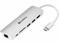 SANDBERG USB C Dock HDMI LAN SD USB,61W