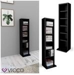 VICCO CD Regal DVD St&auml;nder Schwarz Wandregal H&auml;ngeregal B&uuml;cherregal B&uuml;rorega