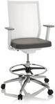 hjh OFFICE Counterstuhl ASPEN WORK W Stoff / Netzstoff mit Armlehnen