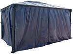 Palram Canopia Vorhangset f&uuml;r Martinique Pavillon, anthrazit 217x401 in cm (HxL)