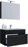 VCM 3-tlg. Waschplatz Waschtisch Waschbecken Unterschrank Breite 60 cm Badm&ouml;bel