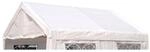 DEGAMO Ersatzdach / Dachplane PALMA f&uuml;r Zelt 4x4 Meter, PVC weiss 480g/m&sup2;, incl.