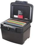HMF 250453 Feuerfeste Wasserdichte Dokumentenbox f&uuml;r H&auml;ngeregister, DIN A4, 44,5 x