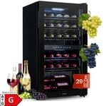 Shiraz 29 Duo Weink&uuml;hlschrank 2 Zonen 80L/29 Flaschen 5-22&deg;C Touch 29 Flaschen