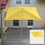 Sonnenschirm Castellammare, Gartenschirm, 2x3m rechteckig neigbar, Polyester/Alu