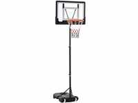 HOMCOM Basketballkorb höhenverstellbar schwarz 83 x 75 x 260 cm (BxTxH)