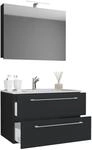 VCM 3-tlg. Waschplatz Waschtisch Waschbecken Unterschrank Breite 60 cm Badm&ouml;bel