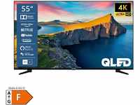 Telefunken QU55K800 55 Zoll QLED Fernseher, Smart TV, 4K UHD, Alexa Built-in, inkl. 6