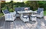 bellavista Aluminium Luxus Set "Asti" grau