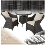tectake&reg; Aluminium Rattan Sitzgruppe, wetterfest und UV-best&auml;ndig, Belastbarkeit
