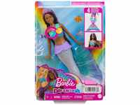 Mattel HDJ37 - Barbie - Dreamtopia - Brooklyn Zauerlicht Meerjungfrau, 30 cm