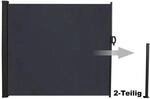 Seitenmarkise Windschutz Markise Sichtschutz Sonnenschutz Wintergarten 300 L x