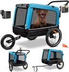 KESSER® Hundeanhänger Boxer 3-in-1 Hundebuggy & Jogger Fahrradanhänger groß ca. KESSER® Hundeanhänger Boxer 3-in-1 Hundebuggy & Jogger Fahrradanhänger groß ca.