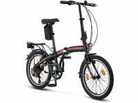 Licorne Bike Conseres Premium Falt Bike in 20 Zoll - Fahrrad für Herren,...
